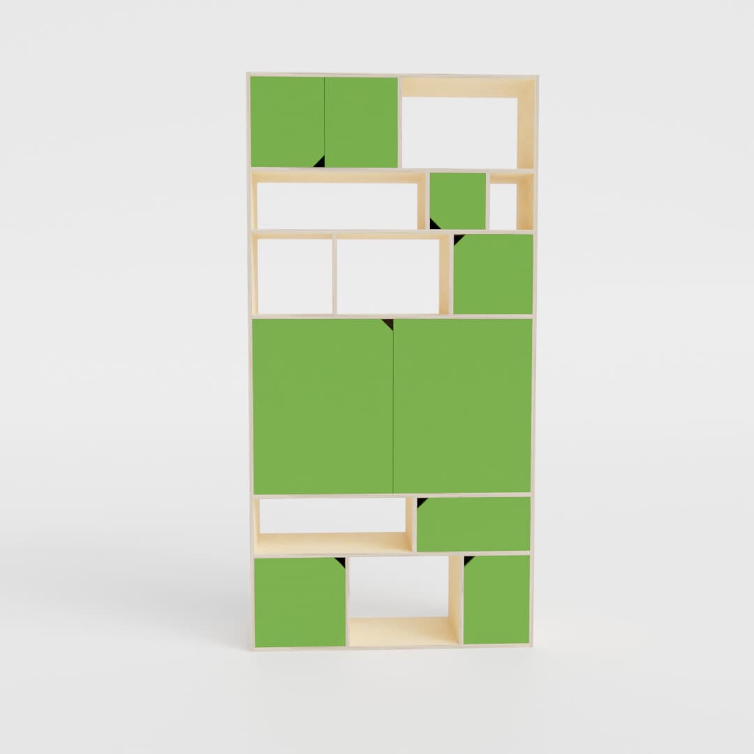 Bookcase with a hidden TV compartment